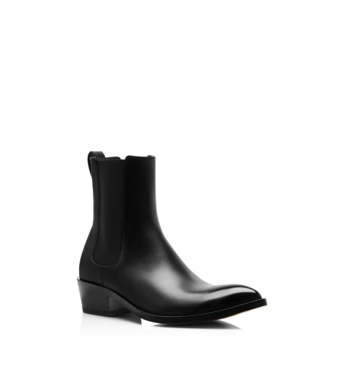 Botas Chelsea de piel bruñida
