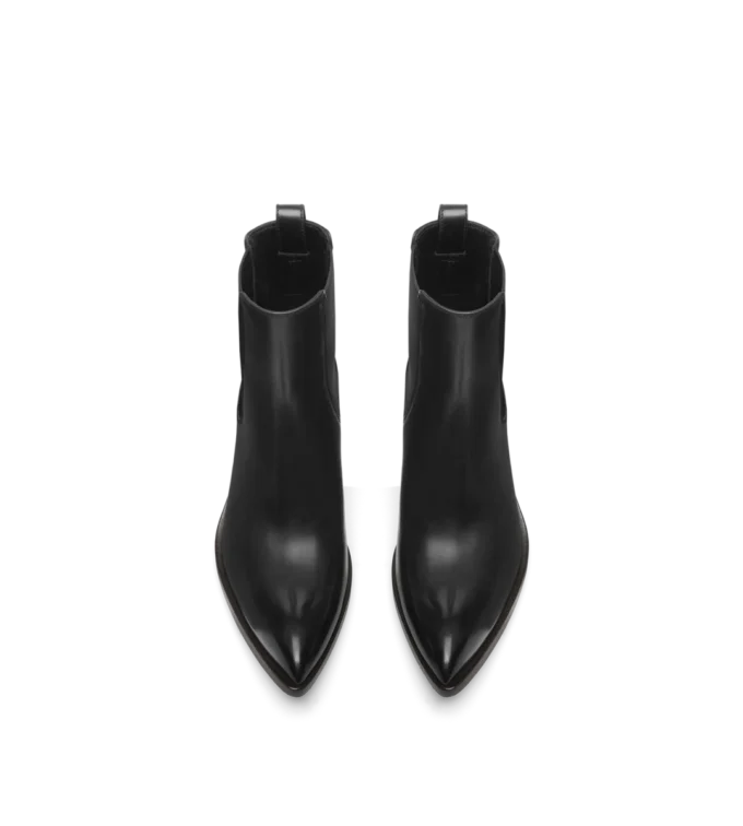 Botas Chelsea de piel bruñida
