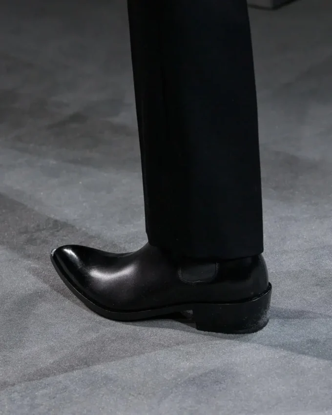 Botas Chelsea de piel bruñida