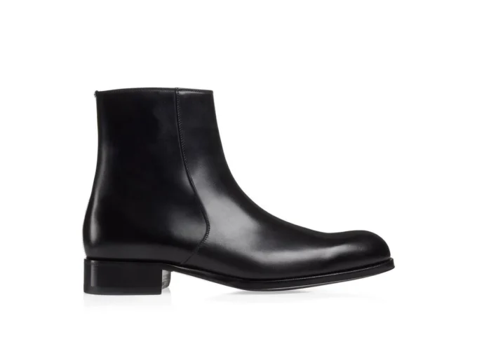 Botas con cremallera Edgar de piel pulida Botas con cremallera Edgar de piel pulida