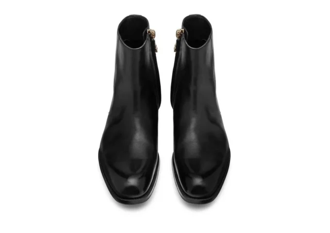 Botas con cremallera Edgar de piel pulida Botas con cremallera Edgar de piel pulida