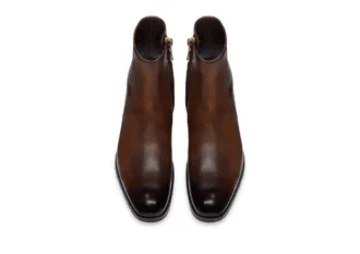 Botas con cremallera Edgar de piel pulida