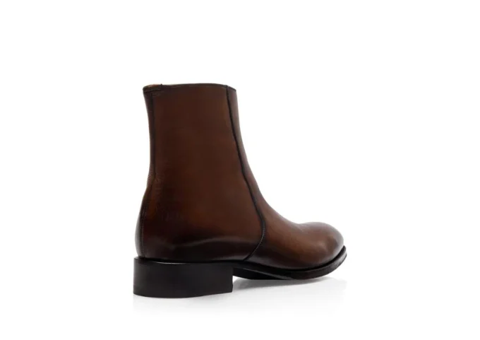 Botas con cremallera Edgar de piel pulida Botas con cremallera Edgar de piel pulida