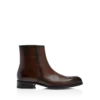 Botas con cremallera Elkan de piel pulida Botas con cremallera Elkan de piel pulida