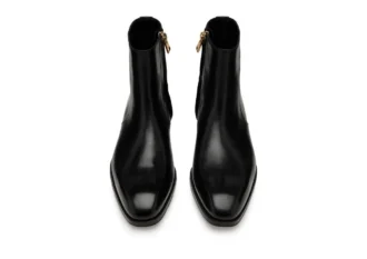 Botas con cremallera Elkan de piel pulida
