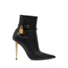 Botines de cuero con candado