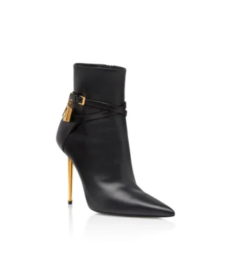 Botines de cuero con candado