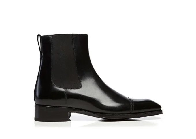 Botines Gianni de cuero bruñido Botines Gianni de cuero bruñido