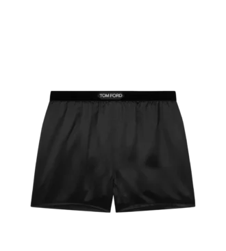 Boxers de satén de seda elástico