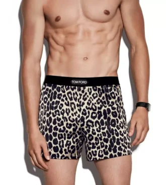 Boxers de seda Snow Leopard