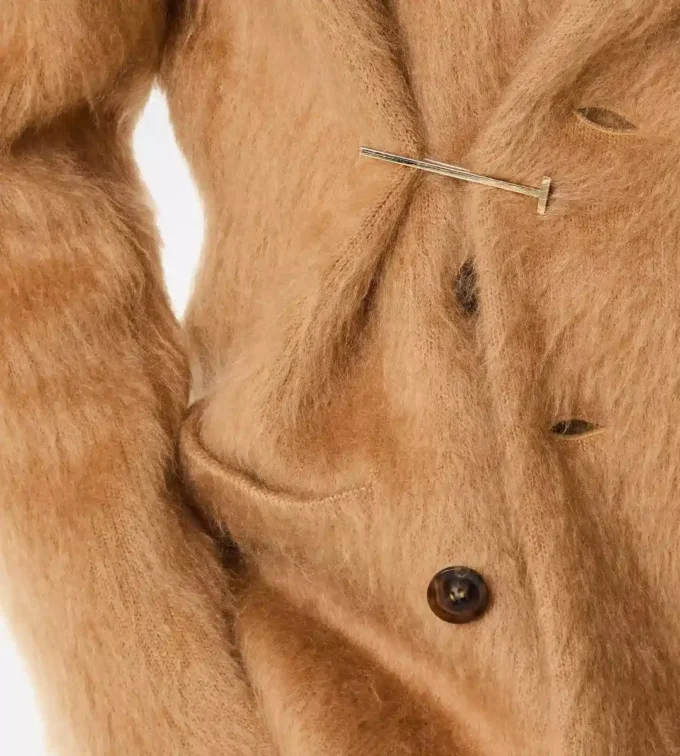 Broche con alfiler en forma de T plateado Broche con alfiler en forma de T plateado