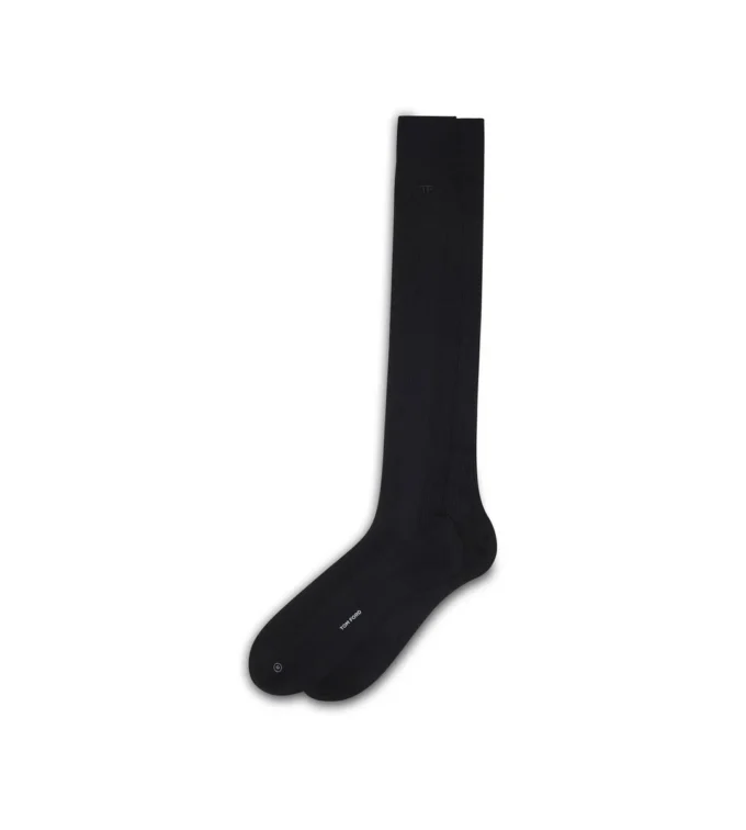 Calcetines de algodón con diseño en espiga