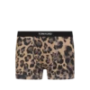 Calzoncillos bóxer de algodón con estampado de leopardo