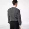 Camisa clásica de algodón con estampado de diamantes Camisa clásica de algodón con estampado de diamantes