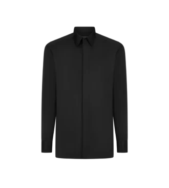 Camisa clásica de algodón y seda