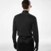 Camisa clásica de algodón y seda Camisa clásica de algodón y seda