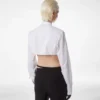 Camisa corta de voile de algodón