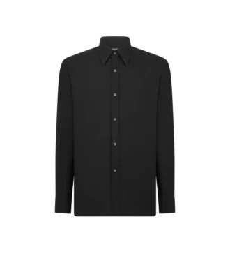 Camisa de algodón y cachemira de corte fluido