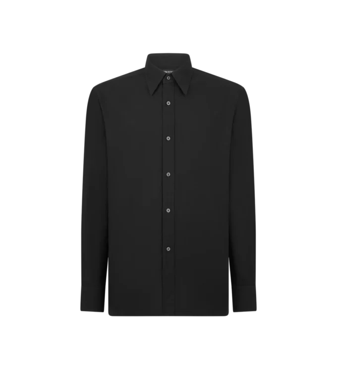 Camisa de algodón y cachemira de corte fluido Camisa de algodón y cachemira de corte fluido