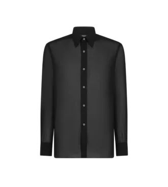 Camisa de corte fluido de voile de algodón
