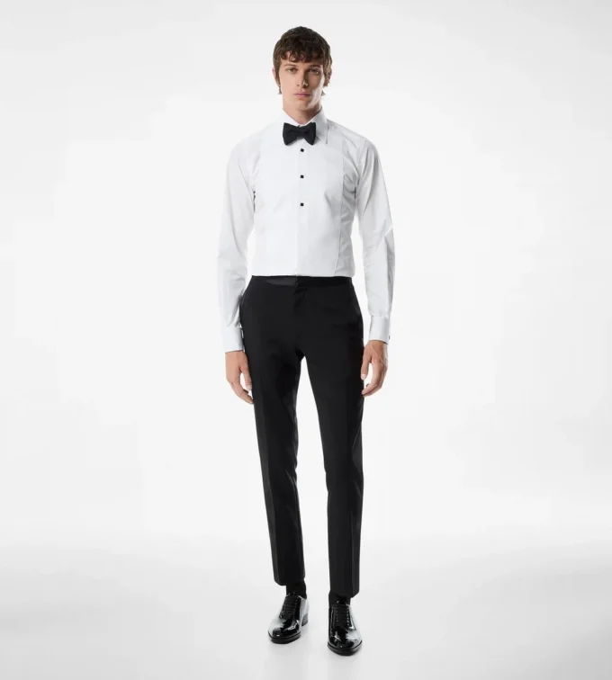 Camisa de noche slim fit de popelín