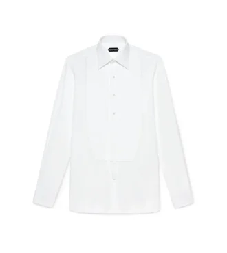 Camisa de popelín de corte clásico para la noche