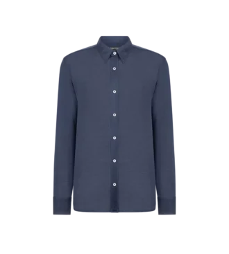 Camisa de seda transparente