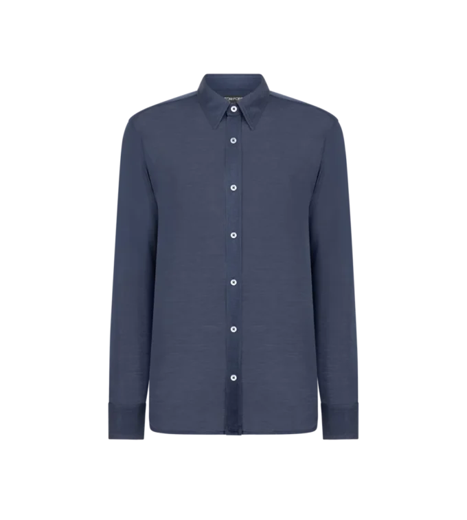 Camisa de seda transparente