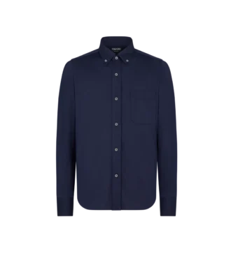 Camisa de seda y algodón con botones