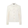 Camisa exterior con bolsillo en el pecho de cachemira Camisa exterior con bolsillo en el pecho de cachemira