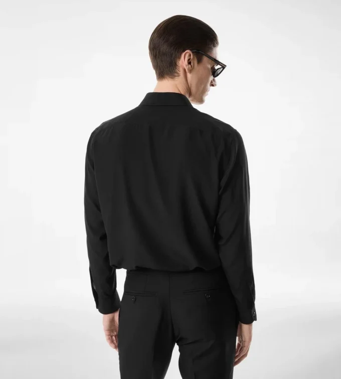 Camisa fluida de charmeuse Camisa fluida de charmeuse