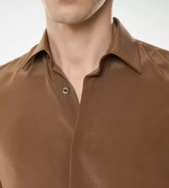 Camisa fluida de seda