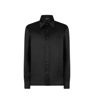 Camisa fluida de seda charmeuse Camisa fluida de seda charmeuse