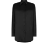 Camisa holgada de satén de seda elástico Camisa holgada de satén de seda elástico