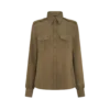 Camisa militar con bolsillos delanteros Camisa militar con bolsillos delanteros