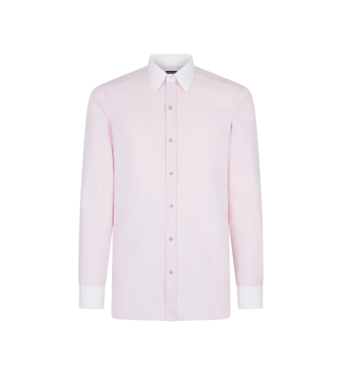 Camisa slim fit con estructura tridimensional Camisa slim fit con estructura tridimensional