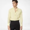 Camisa slim fit de gabardina fluida Camisa slim fit de gabardina fluida