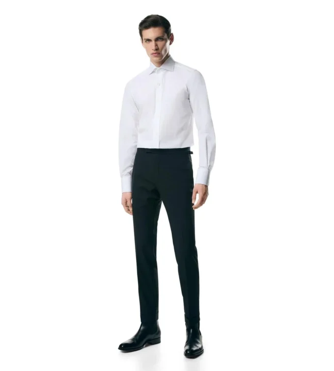 Camisa slim fit de popelín Camisa slim fit de popelín