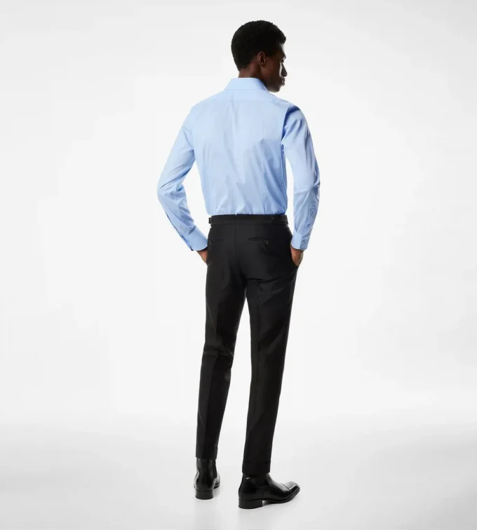 Camisa slim fit de popelín