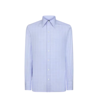 Camisa slim fit de príncipe de Gales fina Camisa slim fit de príncipe de Gales fina