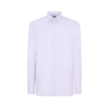 Camisa slim fit de sarga de micro cuadros vichy Camisa slim fit de sarga de micro cuadros vichy
