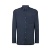 Camisa slim fit de sarga ligera de cachemira