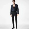 Camisa slim fit de sarga ligera de cachemira