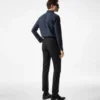 Camisa slim fit de sarga ligera de cachemira