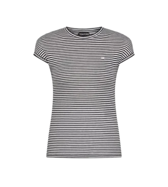 Camiseta a rayas con logotipo TF bordado en tono