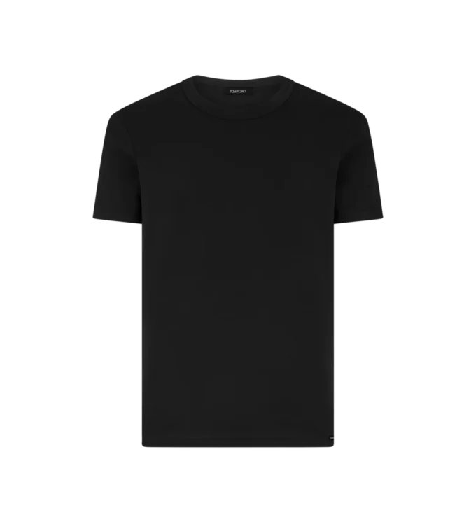 Camiseta de algodón con cuello redondo Camiseta de algodón con cuello redondo