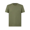 Camiseta de algodón y lyocell con cuello redondo