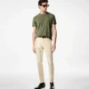 Camiseta de algodón y lyocell con cuello redondo