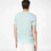 Camiseta de algodón y seda con cuello redondo Camiseta de algodón y seda con cuello redondo