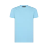 Camiseta de cuello redondo de algodón teñida en frío Camiseta de cuello redondo de algodón teñida en frío